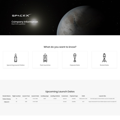 spacex website